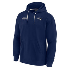 New England Patriots Unisex Elements Super Soft Fleece Pullover Hoodie - Navy Hoodies