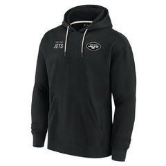 New York Jets Unisex Elements Super Soft Fleece Pullover Hoodie - Black Hoodies
