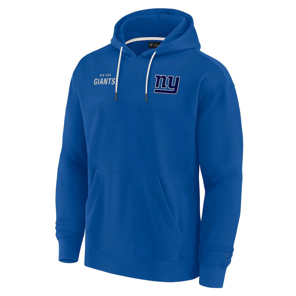 New York Giants Unisex Elements Super Soft Fleece Pullover Hoodie - Royal Hoodies
