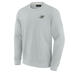 Miami Dolphins Unisex Elements Super Soft Pullover Sweatshirt - Gray Pullover