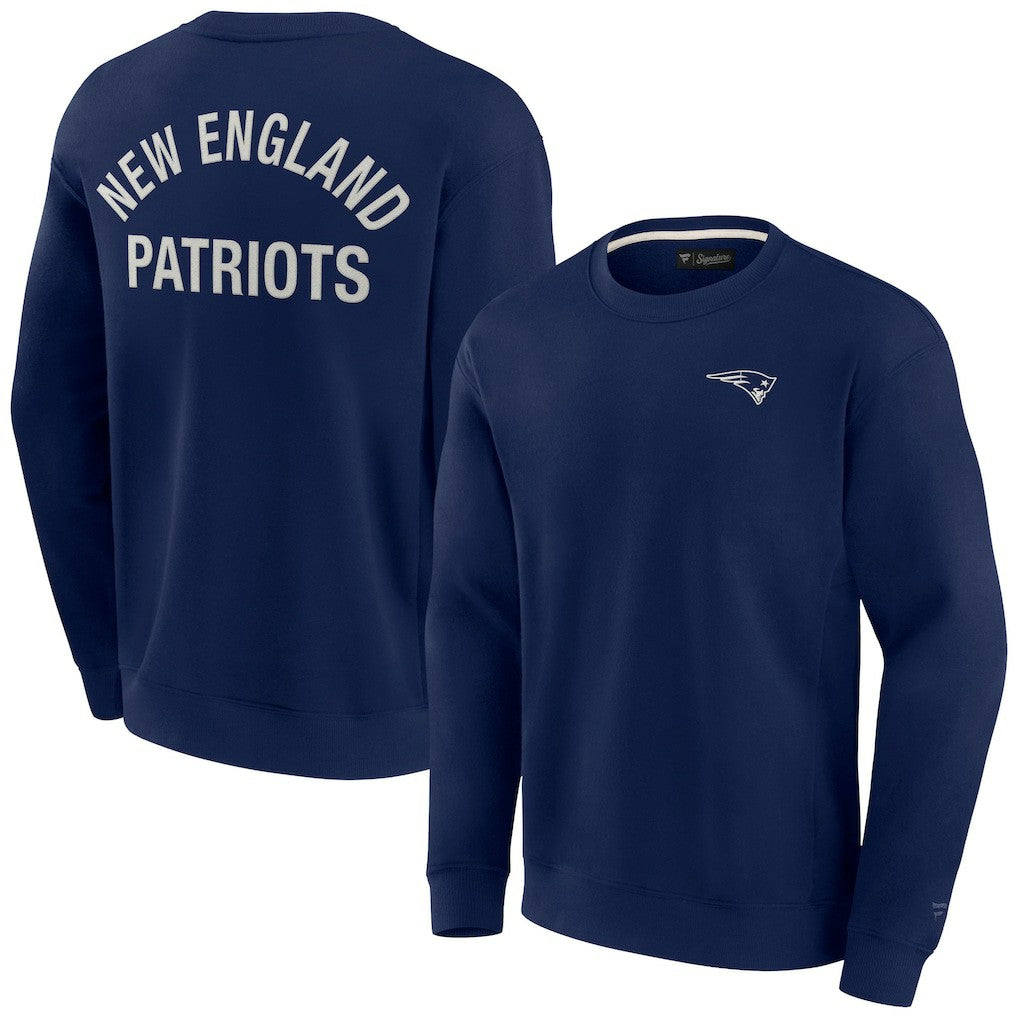 New England Patriots Unisex Elements Super Soft Pullover Sweatshirt - Navy Pullover