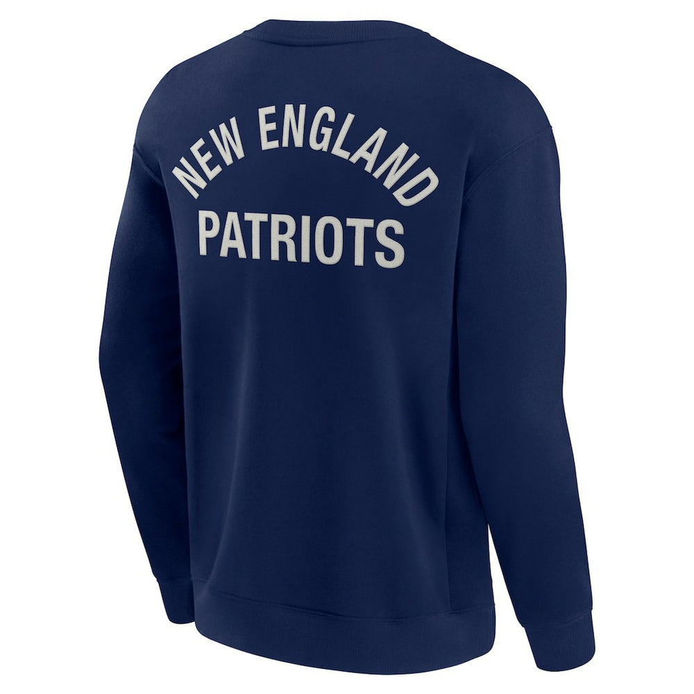 New England Patriots Unisex Elements Super Soft Pullover Sweatshirt - Navy Pullover