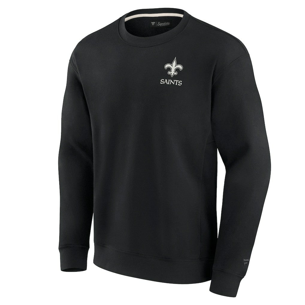New Orleans Saints Unisex Elements Super Soft Pullover Sweatshirt - Black Pullover