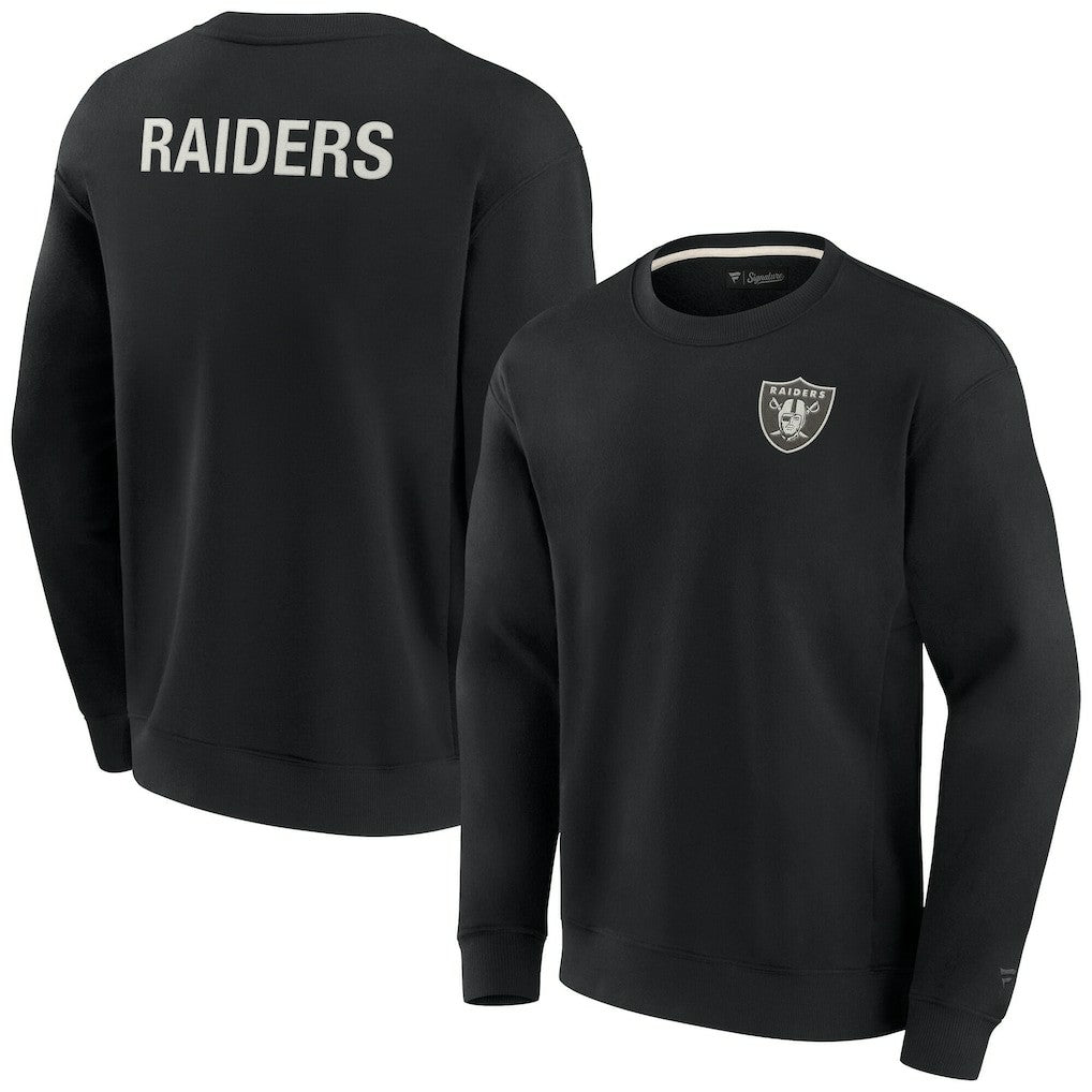 Las Vegas Raiders Unisex Elements Super Soft Pullover Sweatshirt - Black Pullover