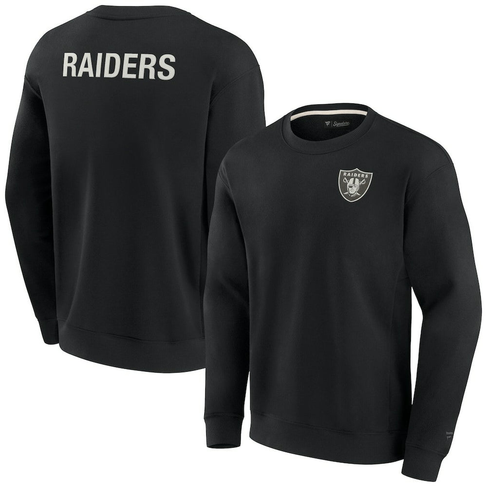 Las Vegas Raiders Unisex Elements Super Soft Pullover Sweatshirt - Black Pullover