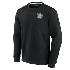 Las Vegas Raiders Unisex Elements Super Soft Pullover Sweatshirt - Black Pullover