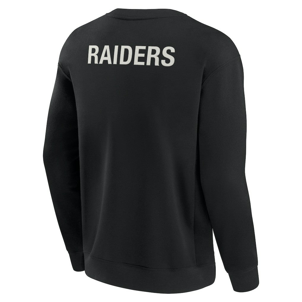 Las Vegas Raiders Unisex Elements Super Soft Pullover Sweatshirt - Black Pullover