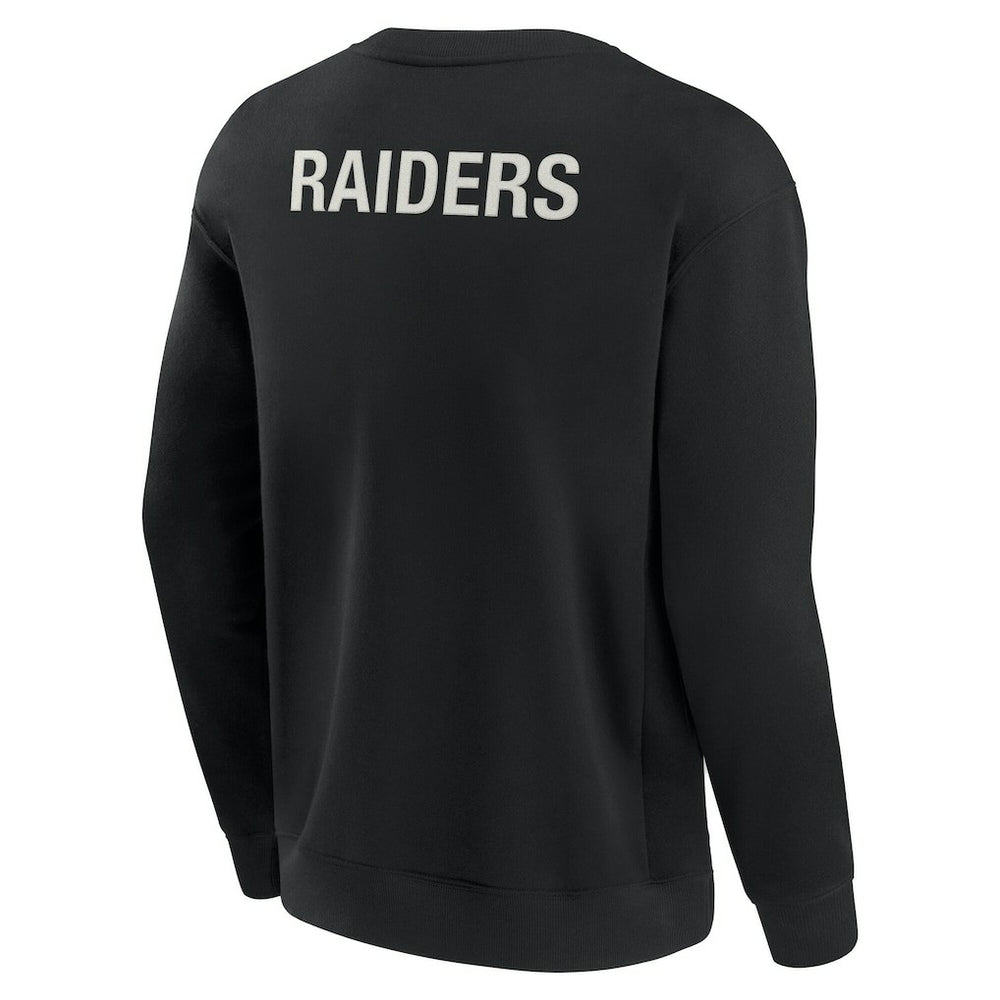 Las Vegas Raiders Unisex Elements Super Soft Pullover Sweatshirt - Black Pullover