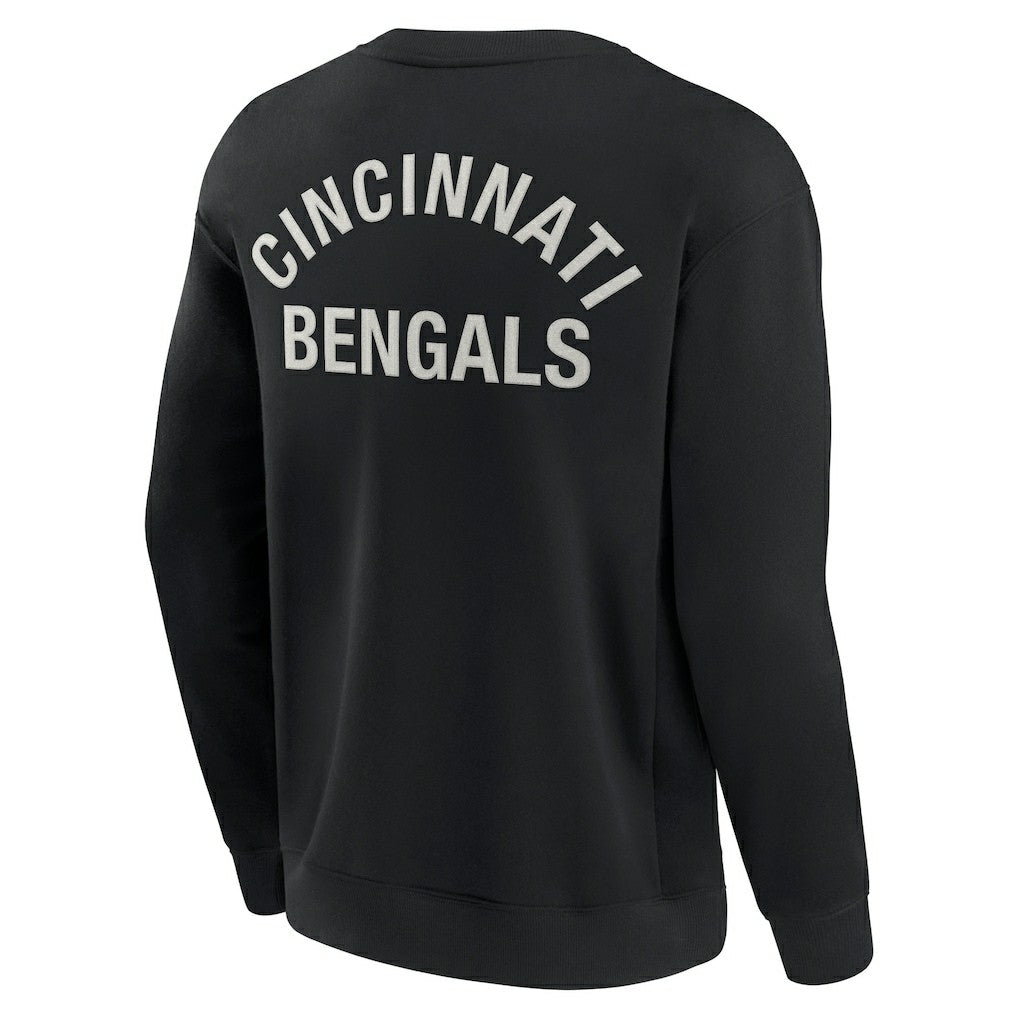 Cincinnati Bengals Unisex Elements Super Soft Pullover Sweatshirt - Black Pullover