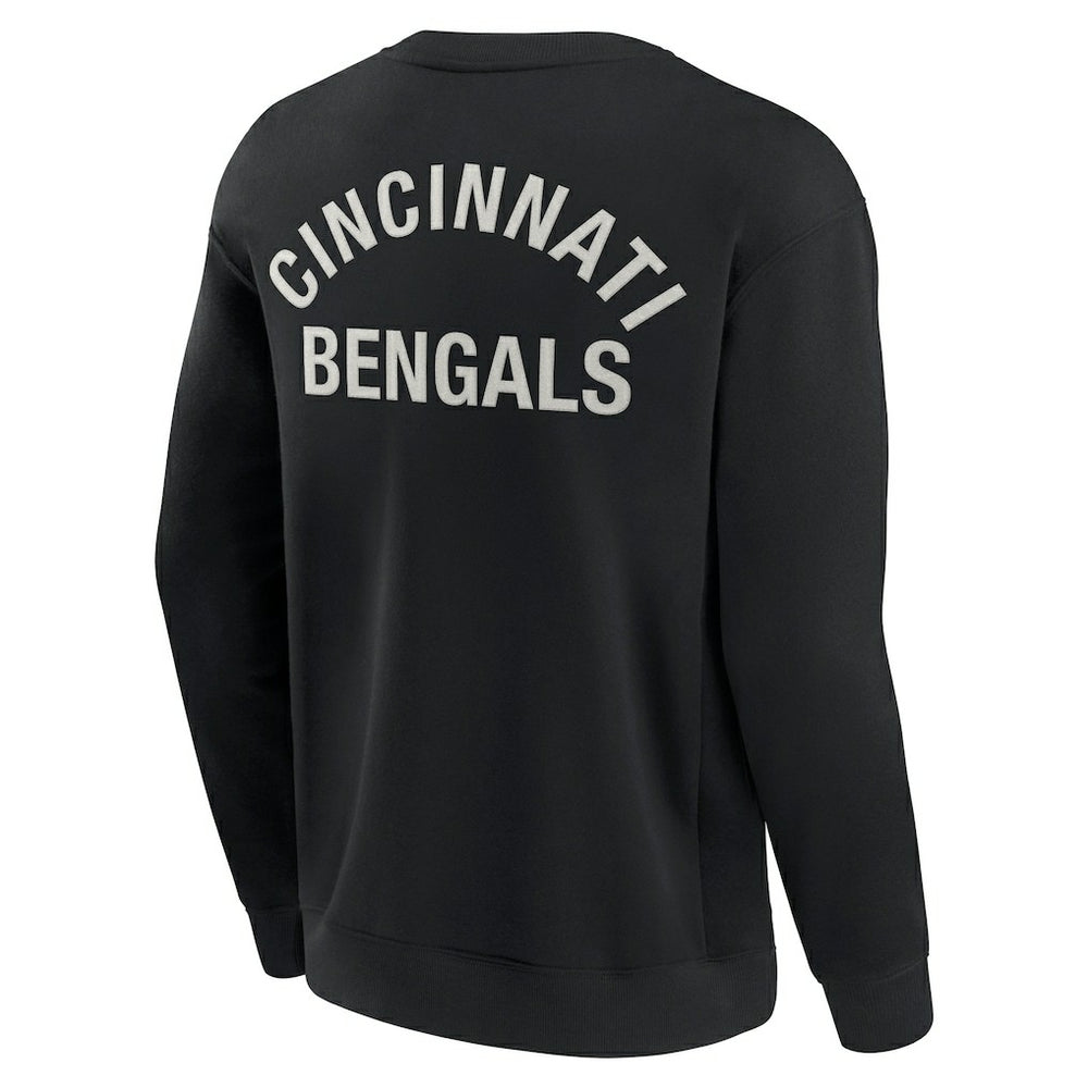 Cincinnati Bengals Unisex Elements Super Soft Pullover Sweatshirt - Black Pullover