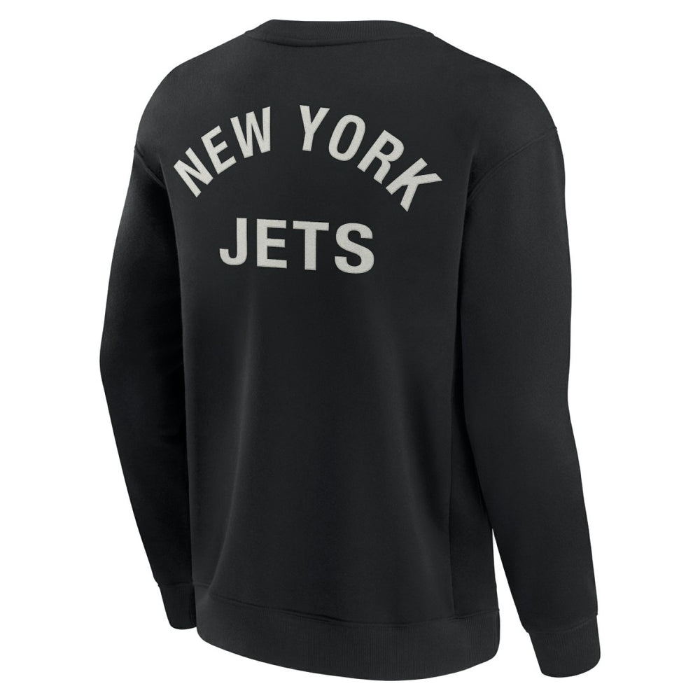 New York Jets Unisex Elements Super Soft Pullover Sweatshirt - Black Pullover