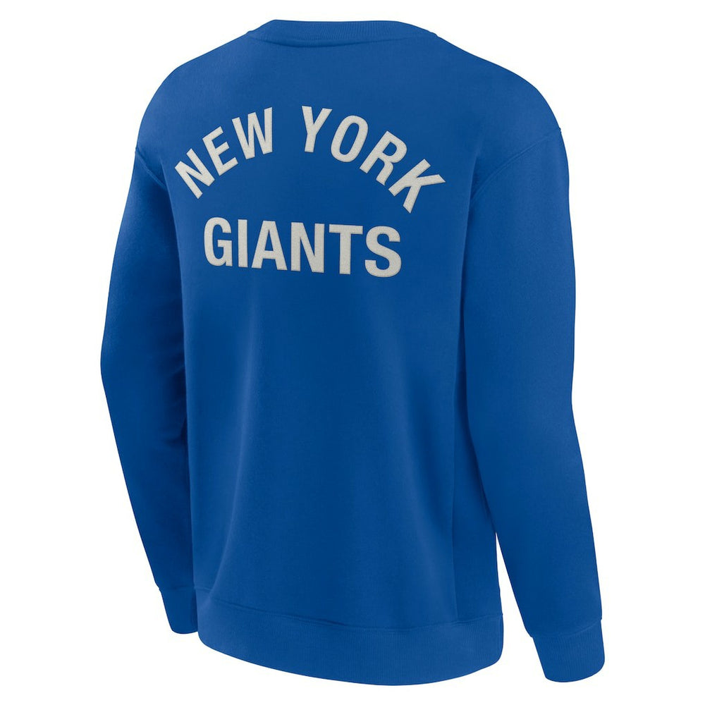 New York Giants Unisex Elements Super Soft Pullover Sweatshirt - Royal Pullover