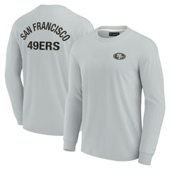 San Francisco 49ers Unisex Elements Super Soft Long Sleeve T-Shirt - Gray T-shirts