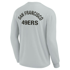 San Francisco 49ers Unisex Elements Super Soft Long Sleeve T-Shirt - Gray T-shirts