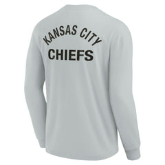 Kansas City Chiefs Unisex Elements Super Soft Long Sleeve T-Shirt - Gray T-shirts