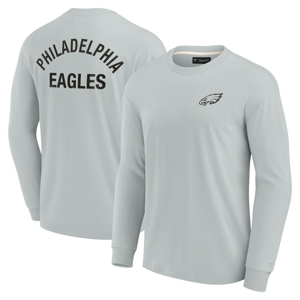 Philadelphia Eagles Unisex Elements Super Soft Long Sleeve T-Shirt - Gray T-shirts
