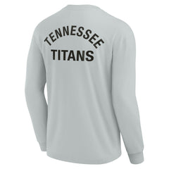 Tennessee Titans Unisex Elements Super Soft Long Sleeve T-Shirt - Gray T-shirts