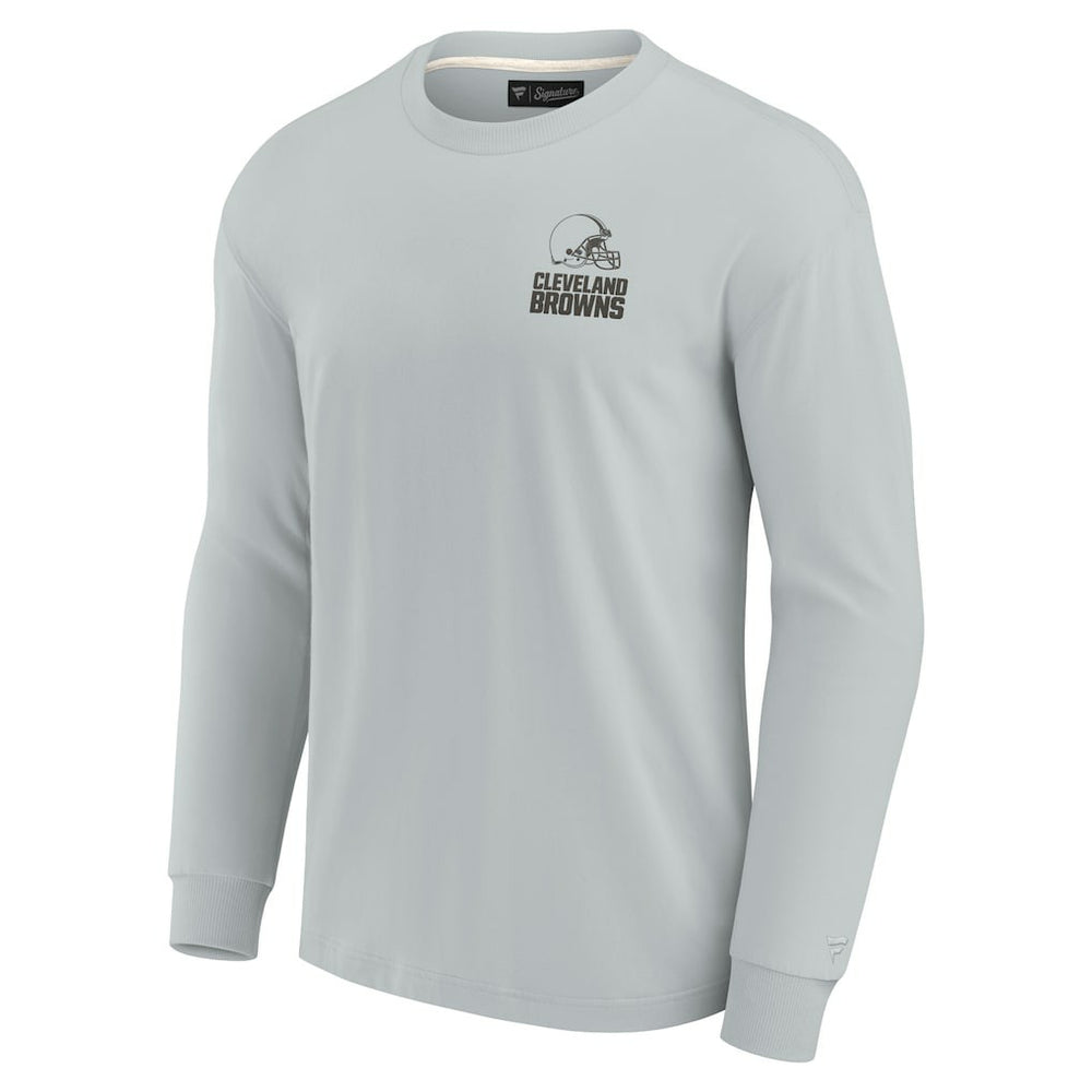 Cleveland Browns Unisex Elements Super Soft Long Sleeve T-Shirt - Gray T-shirts