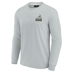 Cleveland Browns Unisex Elements Super Soft Long Sleeve T-Shirt - Gray T-shirts