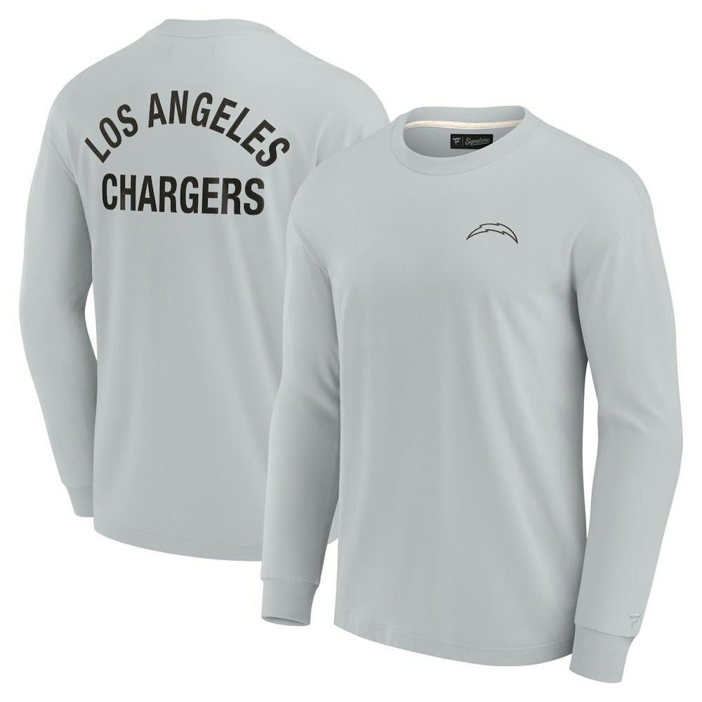 Los Angeles Chargers Unisex Elements Super Soft Long Sleeve T-Shirt - Gray T-shirts