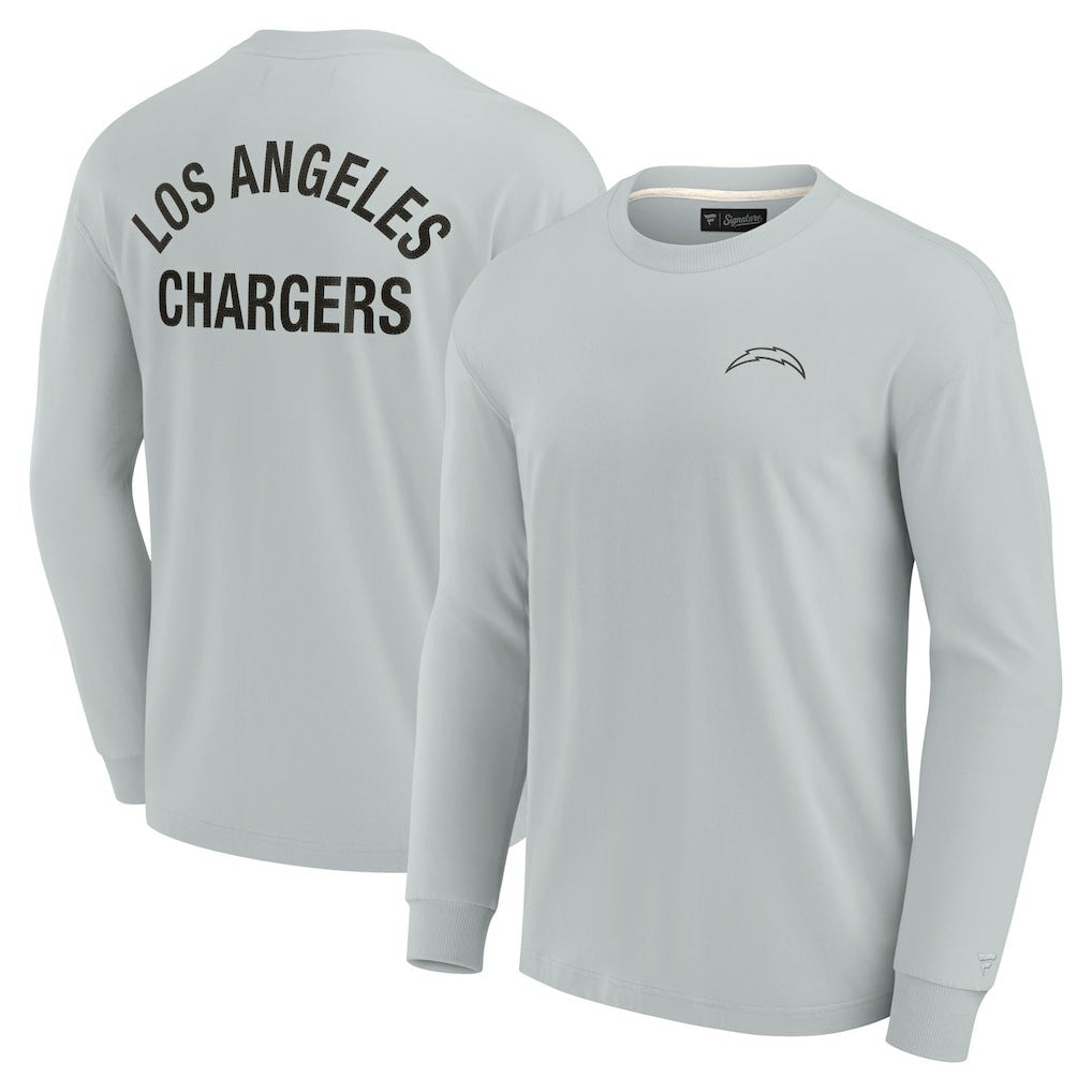 Los Angeles Chargers Unisex Elements Super Soft Long Sleeve T-Shirt - Gray T-shirts