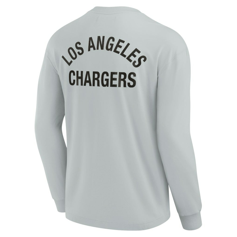 Los Angeles Chargers Unisex Elements Super Soft Long Sleeve T-Shirt - Gray T-shirts