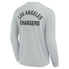 Los Angeles Chargers Unisex Elements Super Soft Long Sleeve T-Shirt - Gray T-shirts