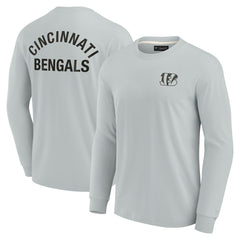 Cincinnati Bengals Unisex Elements Super Soft Long Sleeve T-Shirt - Gray T-shirts