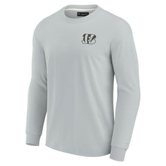 Cincinnati Bengals Unisex Elements Super Soft Long Sleeve T-Shirt - Gray T-shirts