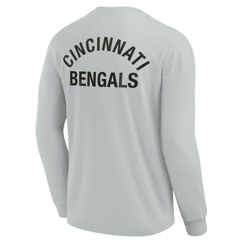 Cincinnati Bengals Unisex Elements Super Soft Long Sleeve T-Shirt - Gray T-shirts