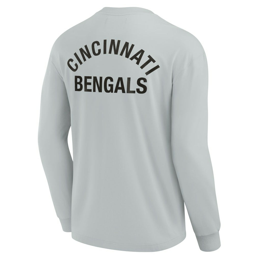 Cincinnati Bengals Unisex Elements Super Soft Long Sleeve T-Shirt - Gray T-shirts