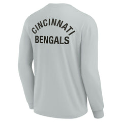 Cincinnati Bengals Unisex Elements Super Soft Long Sleeve T-Shirt - Gray T-shirts