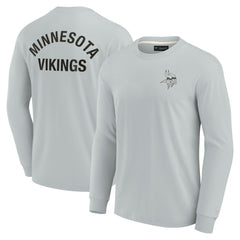 Minnesota Vikings Unisex Elements Super Soft Long Sleeve T-Shirt - Gray T-shirts