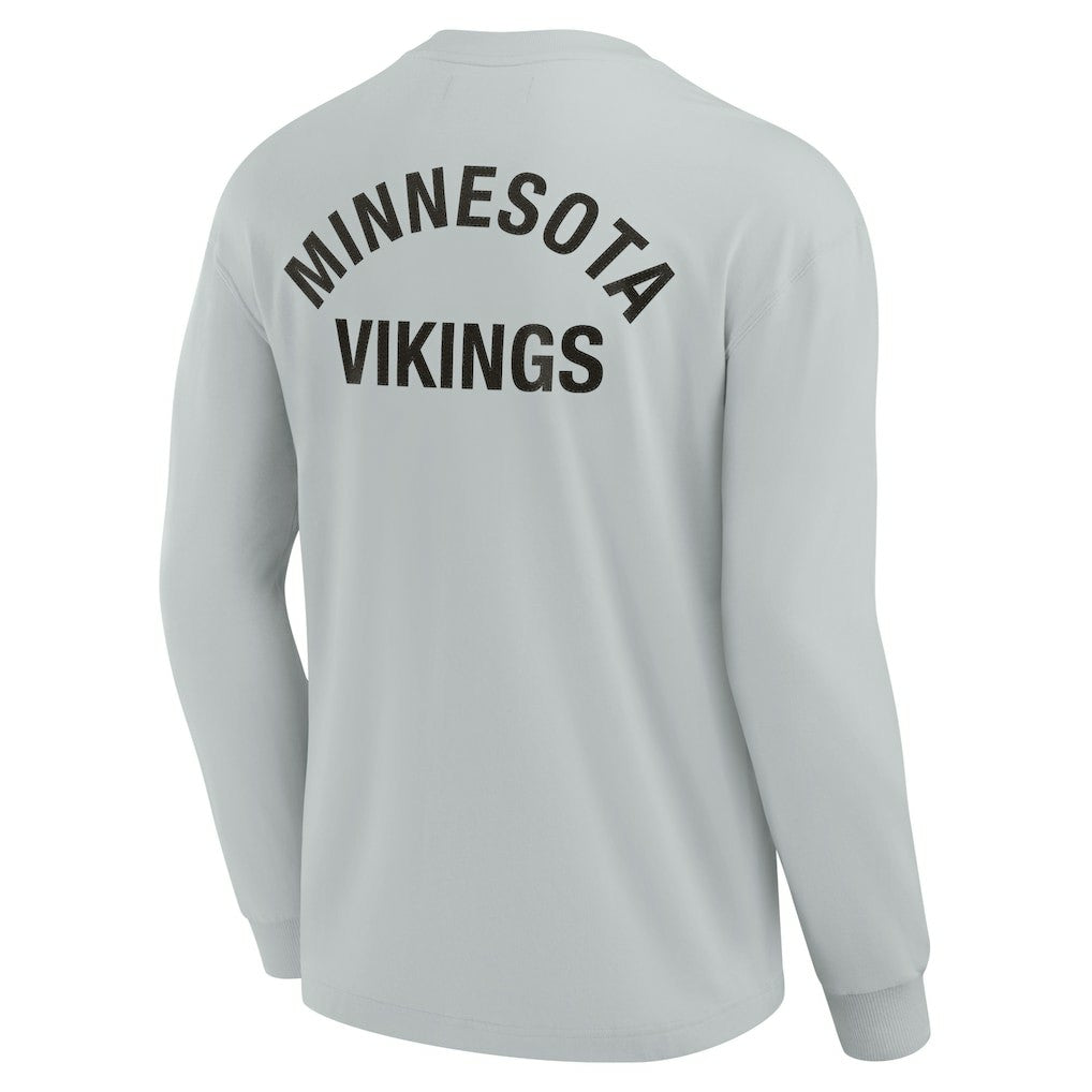 Minnesota Vikings Unisex Elements Super Soft Long Sleeve T-Shirt - Gray T-shirts