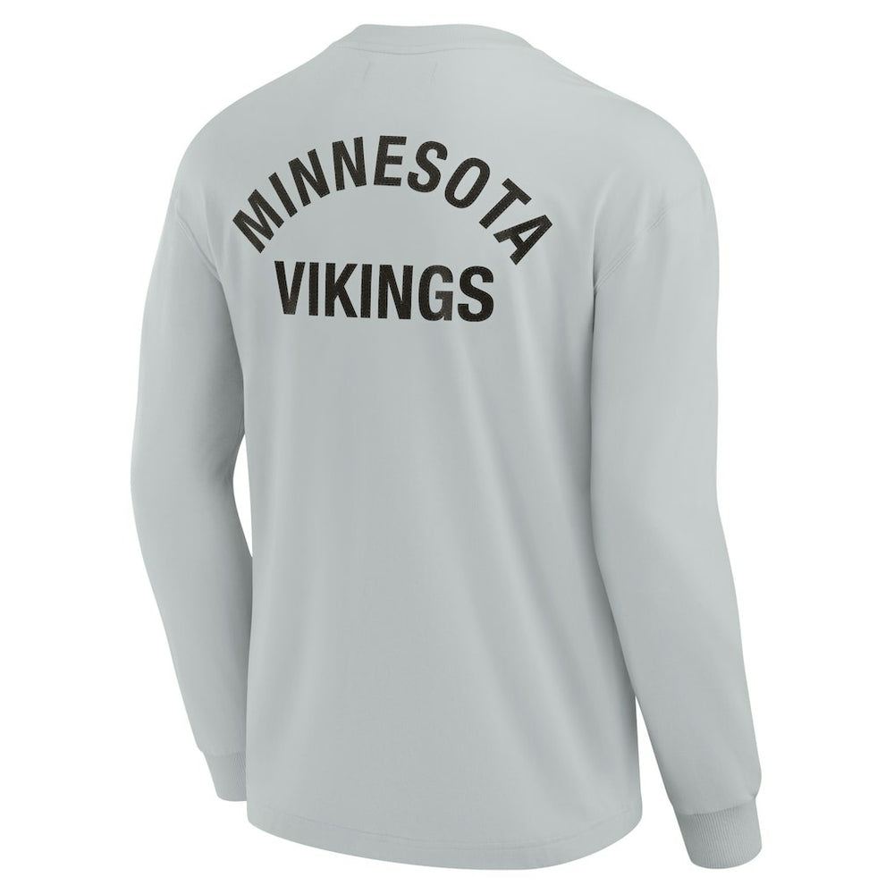 Minnesota Vikings Unisex Elements Super Soft Long Sleeve T-Shirt - Gray T-shirts