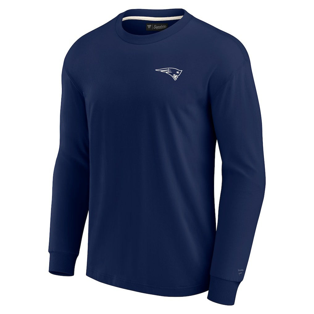 New England Patriots Unisex Elements Super Soft Long Sleeve T-Shirt - Navy T-shirts