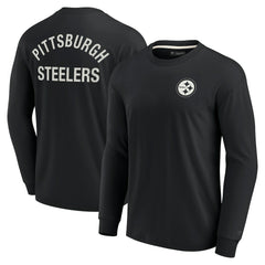 Pittsburgh Steelers Unisex Elements Super Soft Long Sleeve T-Shirt - Black T-shirts