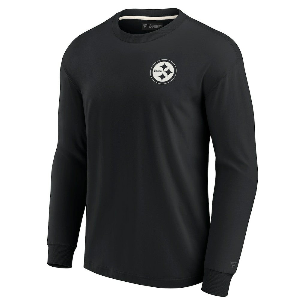 Pittsburgh Steelers Unisex Elements Super Soft Long Sleeve T-Shirt - Black T-shirts