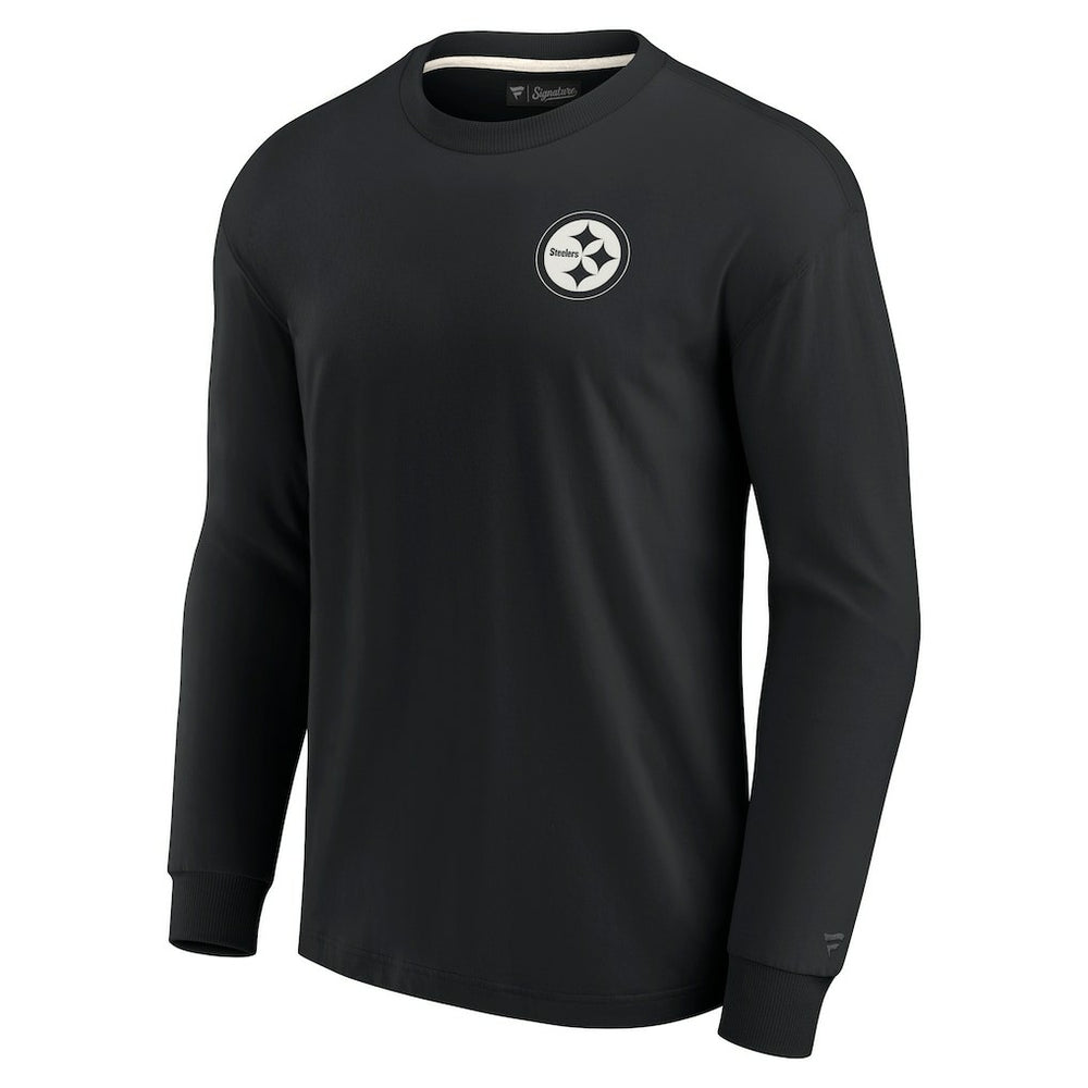 Pittsburgh Steelers Unisex Elements Super Soft Long Sleeve T-Shirt - Black T-shirts