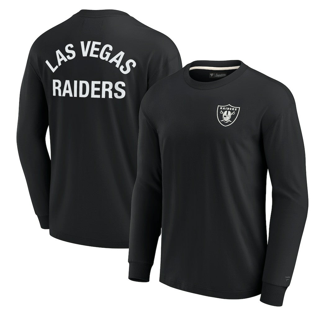 Las Vegas Raiders Unisex Elements Super Soft Long Sleeve T-Shirt - Black T-shirts