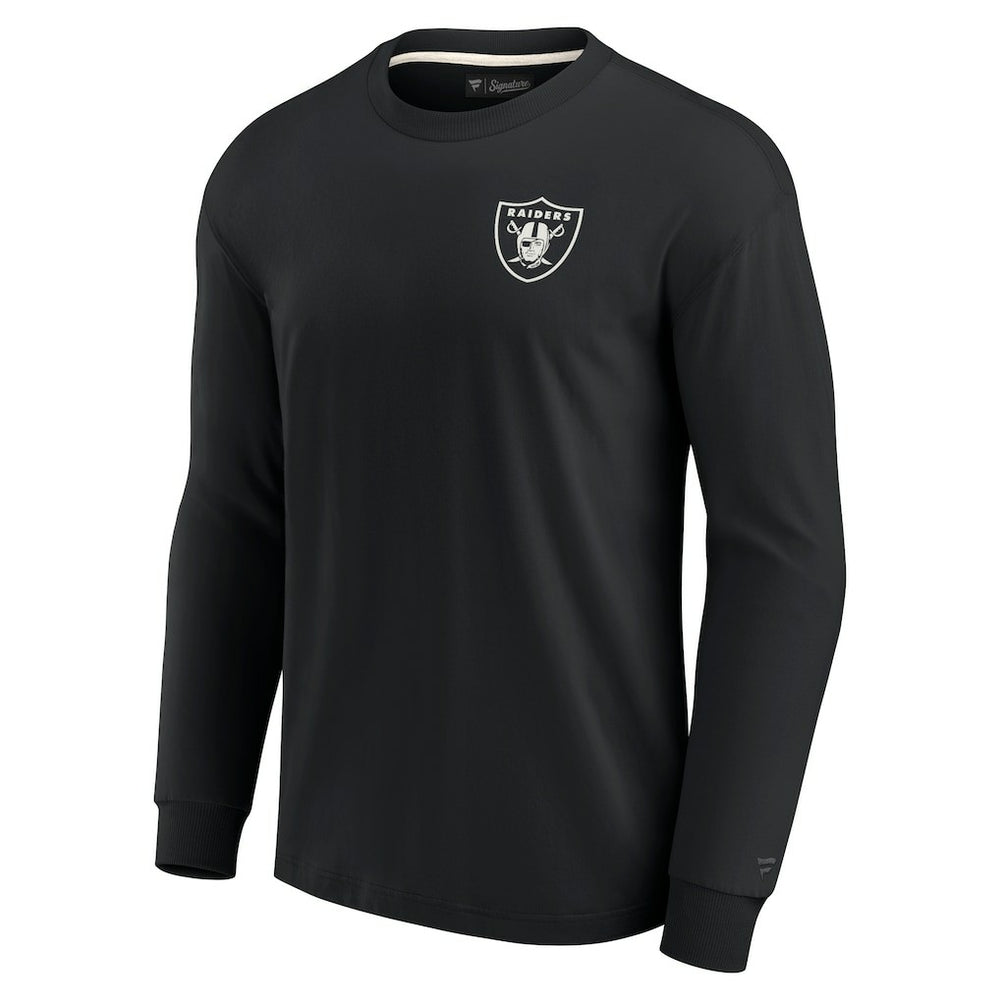 Las Vegas Raiders Unisex Elements Super Soft Long Sleeve T-Shirt - Black T-shirts