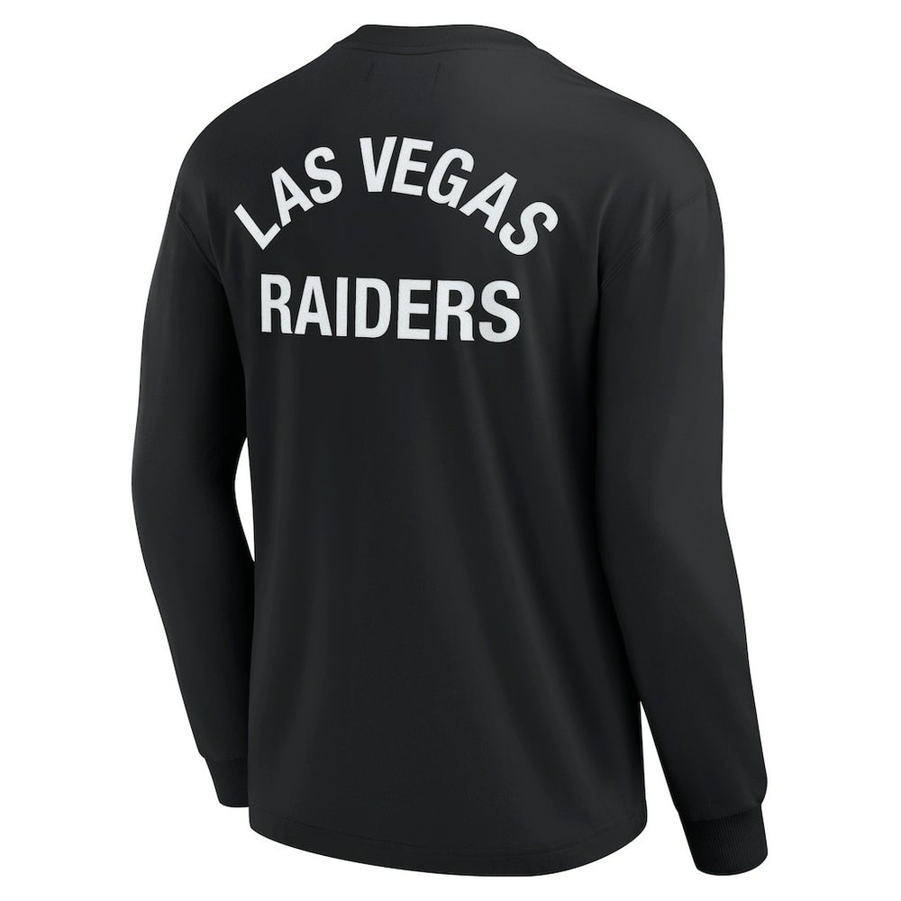 Las Vegas Raiders Unisex Elements Super Soft Long Sleeve T-Shirt - Black T-shirts