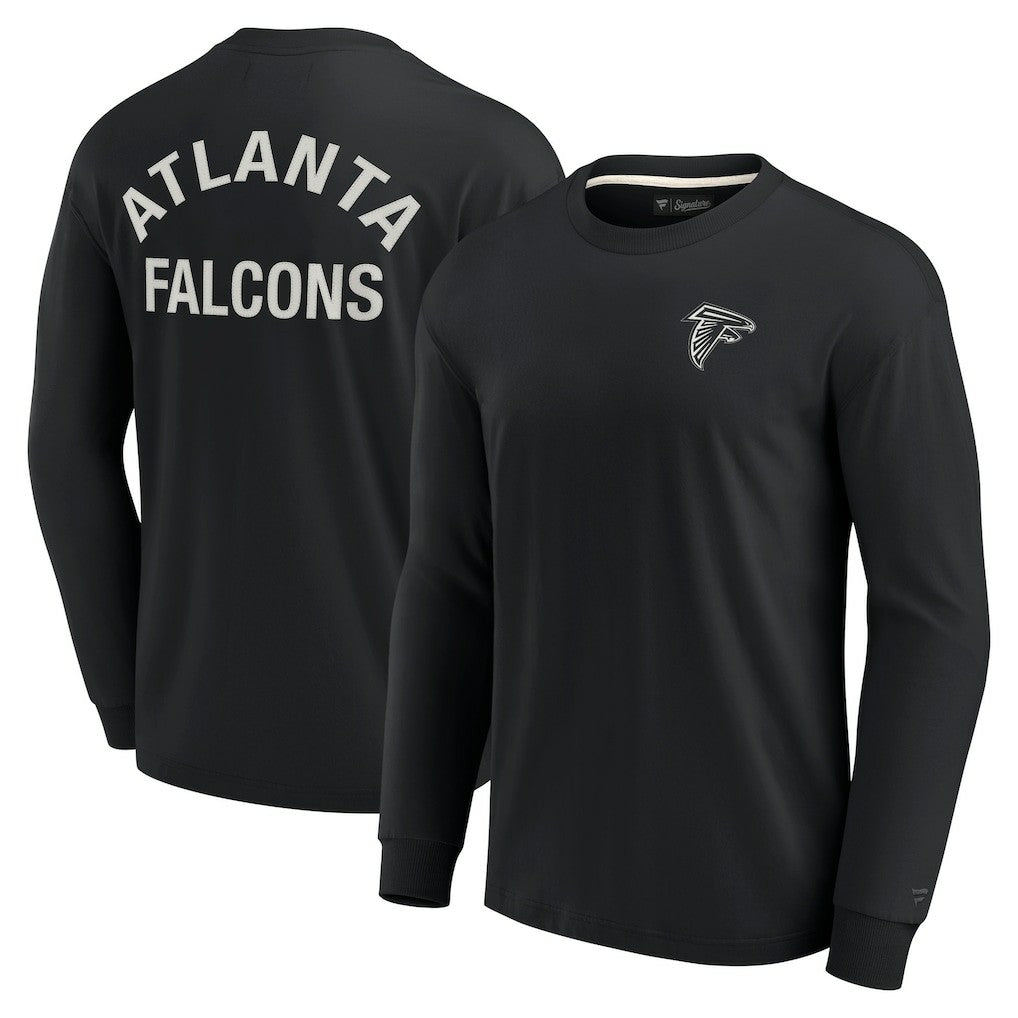 Atlanta Falcons Unisex Elements Super Soft Long Sleeve T-Shirt - Black T-shirts