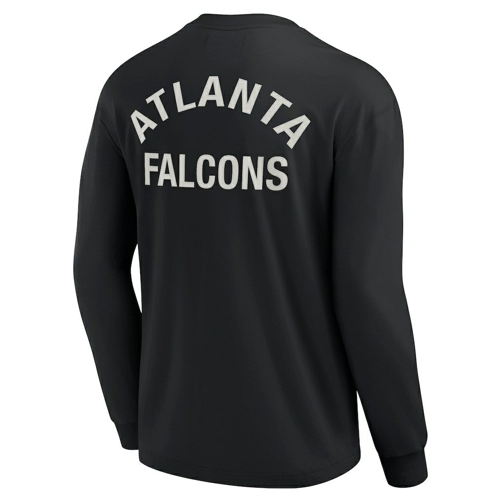 Atlanta Falcons Unisex Elements Super Soft Long Sleeve T-Shirt - Black T-shirts
