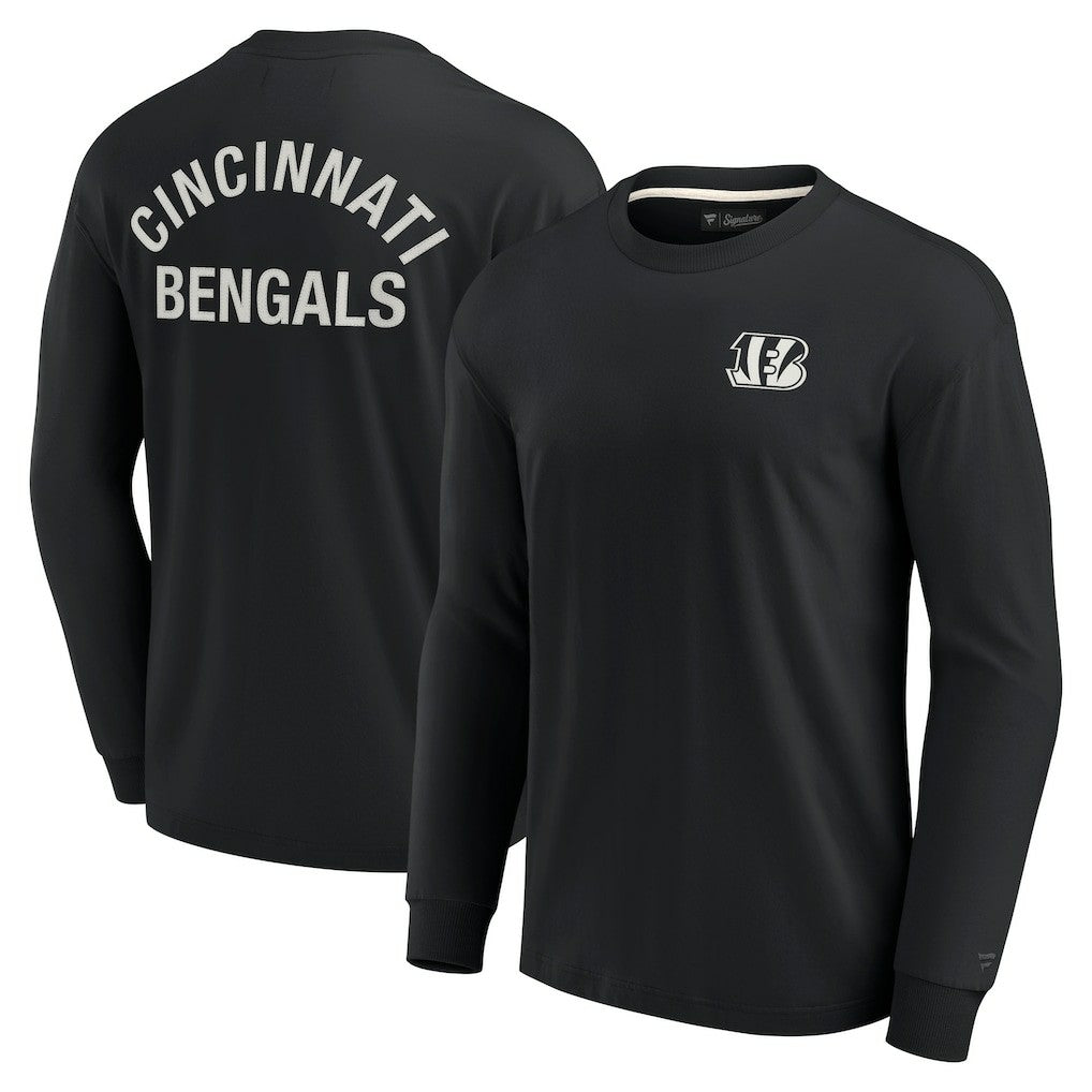 Cincinnati Bengals Unisex Elements Super Soft Long Sleeve T-Shirt - Black T-shirts