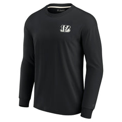 Cincinnati Bengals Unisex Elements Super Soft Long Sleeve T-Shirt - Black T-shirts