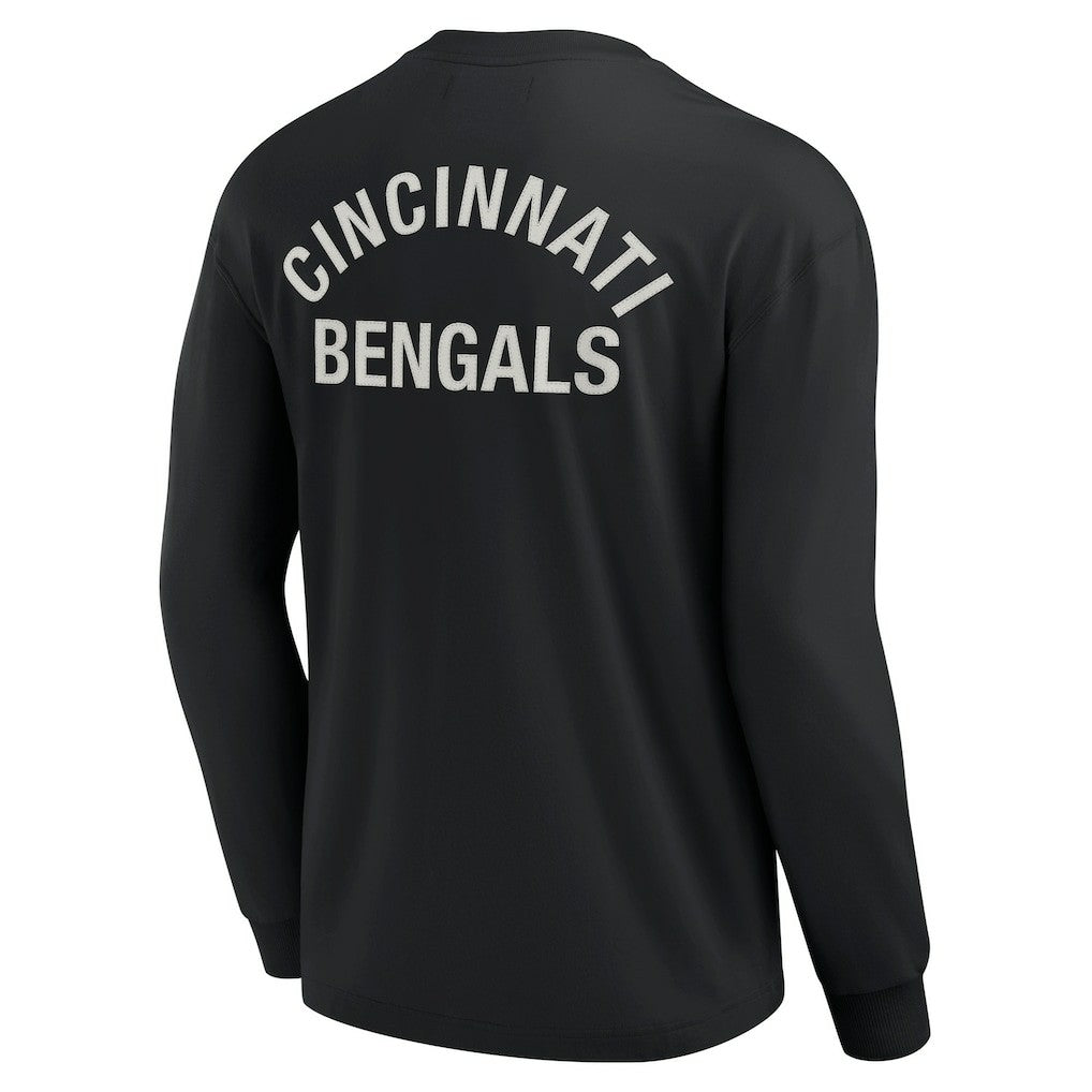 Cincinnati Bengals Unisex Elements Super Soft Long Sleeve T-Shirt - Black T-shirts