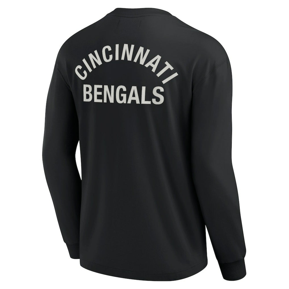 Cincinnati Bengals Unisex Elements Super Soft Long Sleeve T-Shirt - Black T-shirts