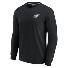Arizona Cardinals Unisex Elements Super Soft Long Sleeve T-Shirt - Black T-shirts