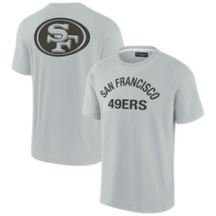 San Francisco 49ers Unisex Elements Super Soft Short Sleeve T-Shirt - Gray T-shirts